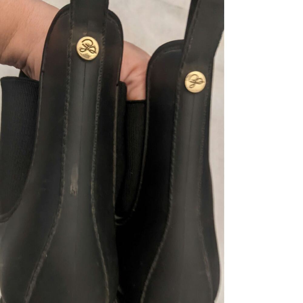 Sam Edelman Black Chelsea Ankle Boots, Size 10, Waterproof - Picture 5 of 7
